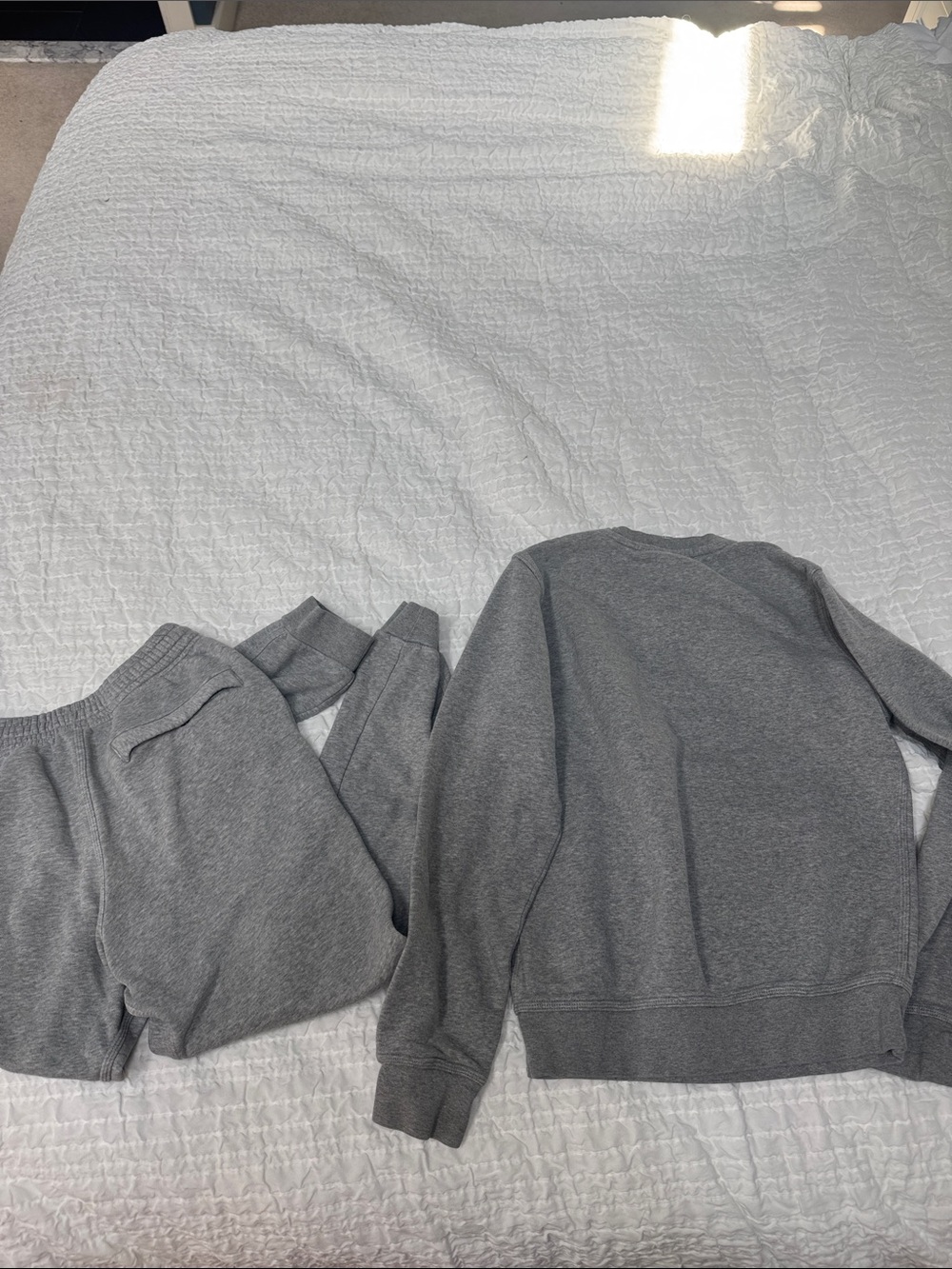 Nike Men's Grey Crewneck Sweatshirt with joggers pants - Picture 6 of 6